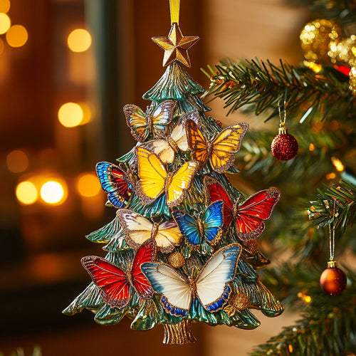 Colorful Butterfly Cheer CW2210060CL Christmas Ornament