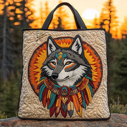 Desert Spirit Wolf WN2910010CL Quilted Tote Bag