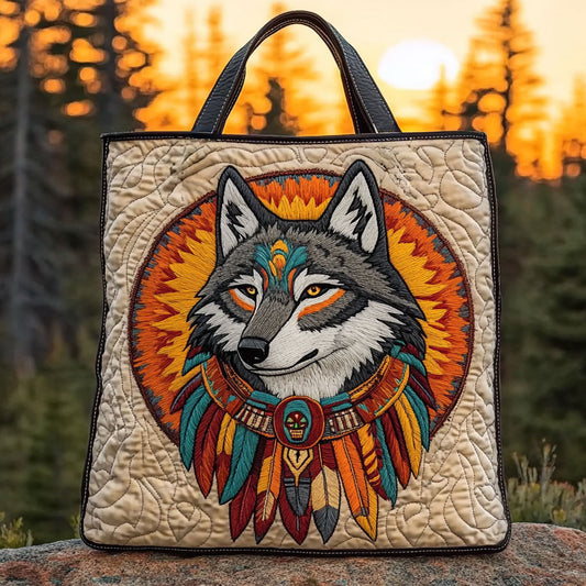 Desert Spirit Wolf WN2910010CL Quilted Tote Bag