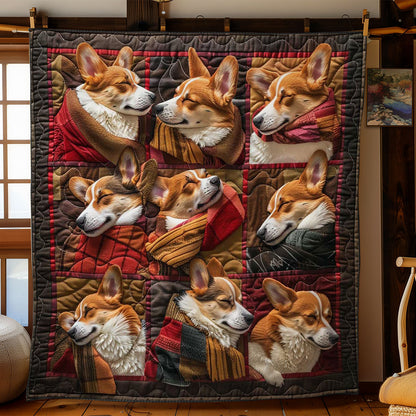 Snuggly Corgi WN1303010CL Quilt