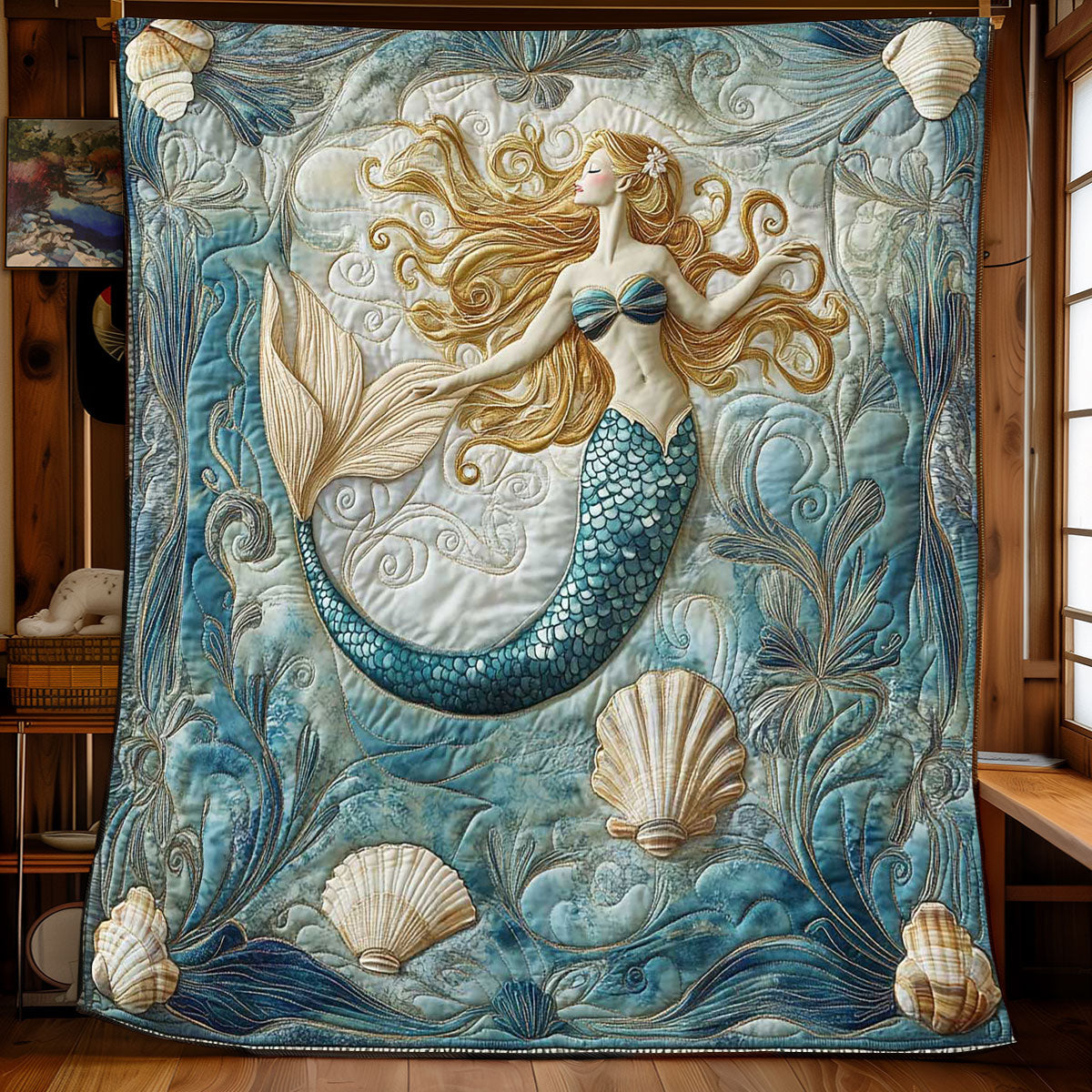 Mermaid Princess WP0802021CL Quilt