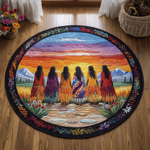 Women Of The Land WJ1607036CL Quilted Round Mat