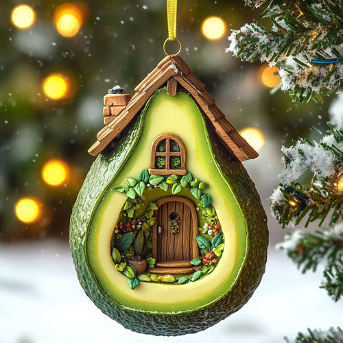 Avocado Blossom House WN0912001CL Christmas Ornament