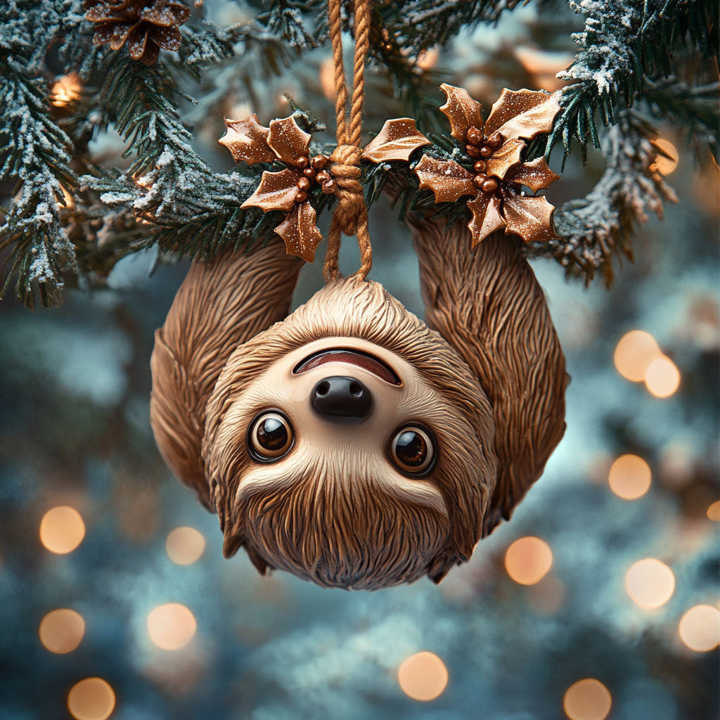 Sloth Cozy Joy WN1112080CL Christmas Ornament