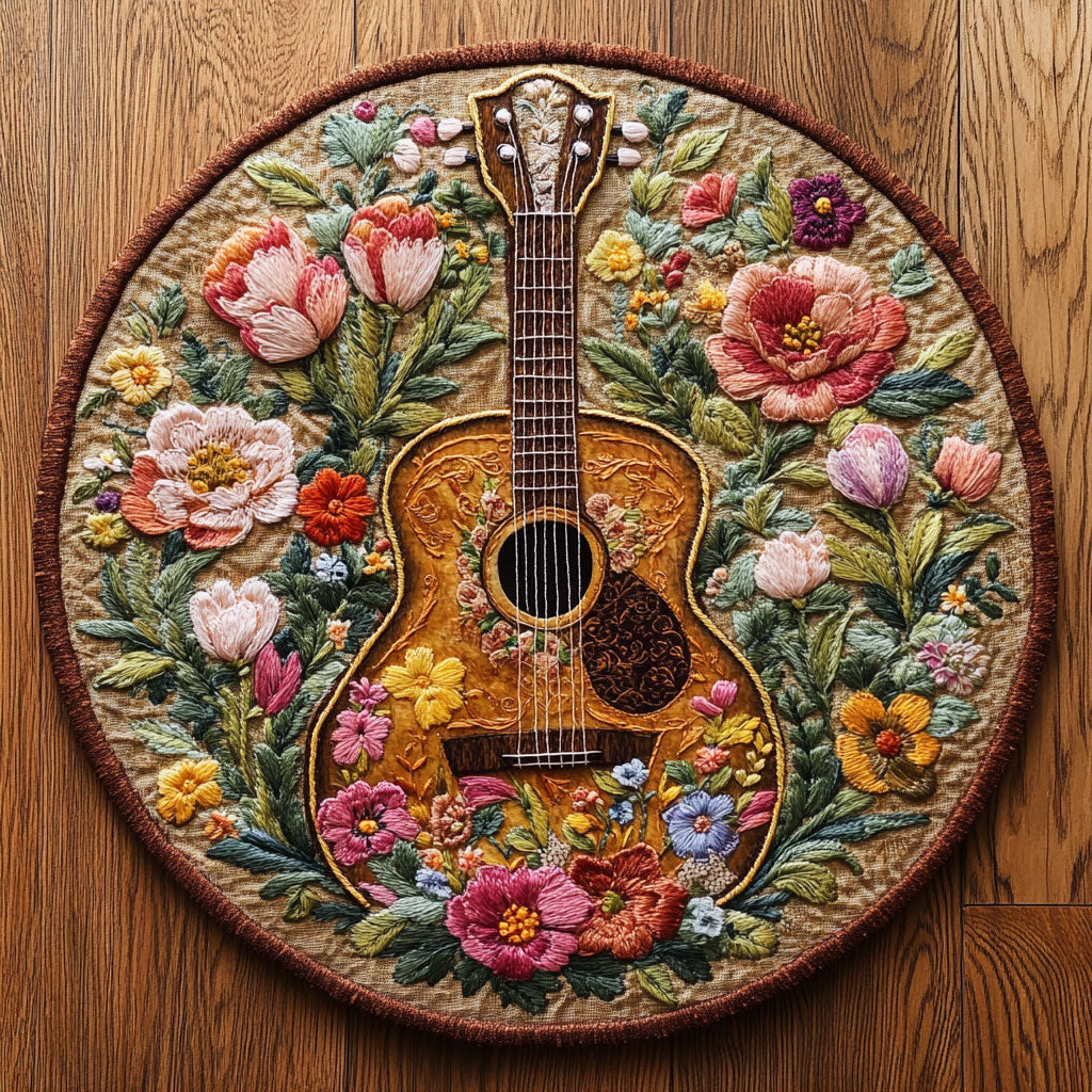 Guitar Harmony WN0506031CL Quilted Round Mat