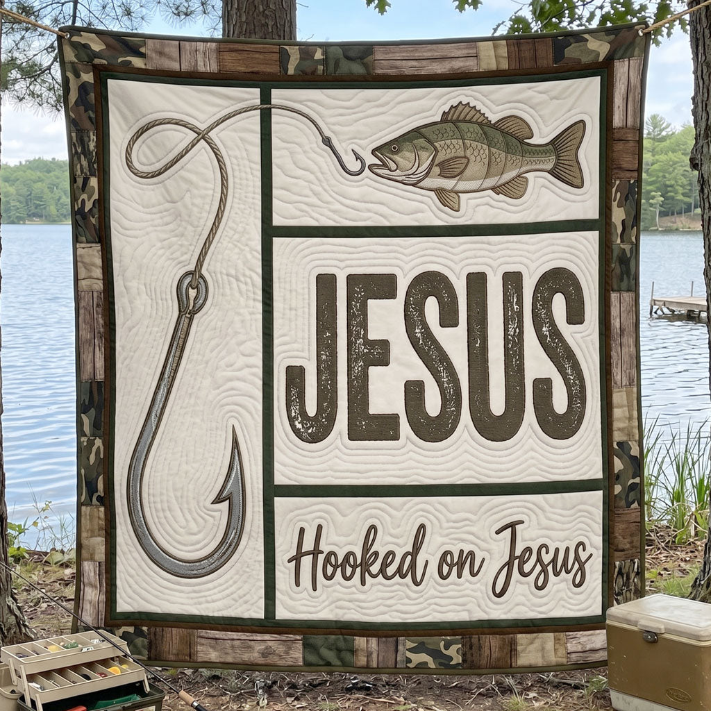 Fishing Faith Jesus WN2204008CL Quilt