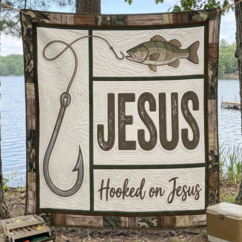Fishing Faith Jesus WN2204008CL Quilt