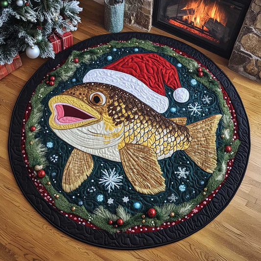 Santa Fish WN2103028CL Quilted Round Mat