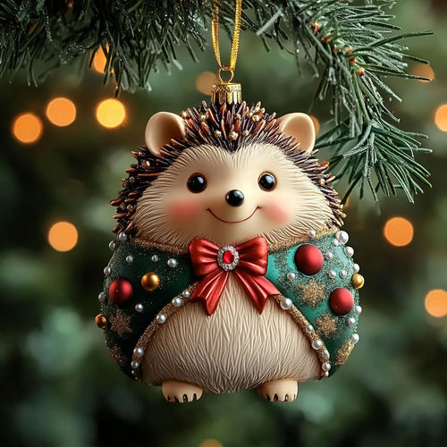Hedgehog Merry Sparkle WN0912016CL Christmas Ornament