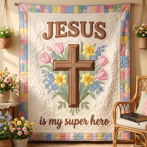 Jesus Is My Super Hero XR2004007CL Quilt