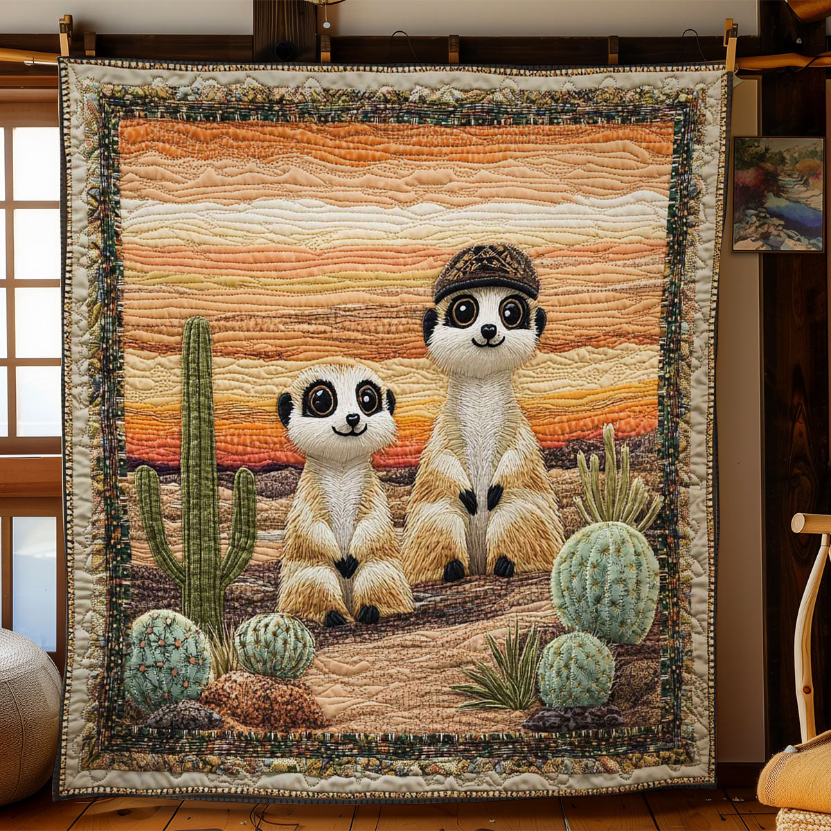 Cute Meerkat WN0803064CL Quilt