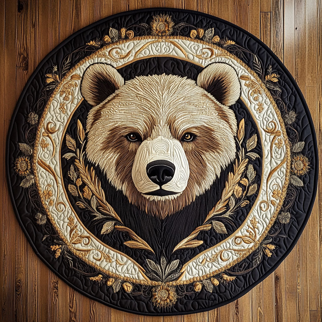 Majestic Bear KL0412002CL Quilted Round Mat