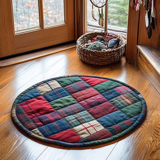 Vintage Patchwork WJ1305030CL Quilted Round Mat