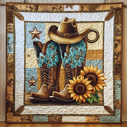 Western Sunflower Boots KL0601003CL Quilt