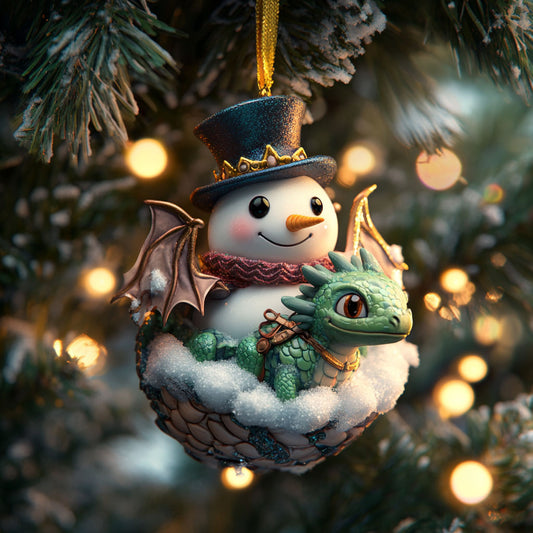 Snowman Frost Dragon WN0312017CL Christmas Ornament