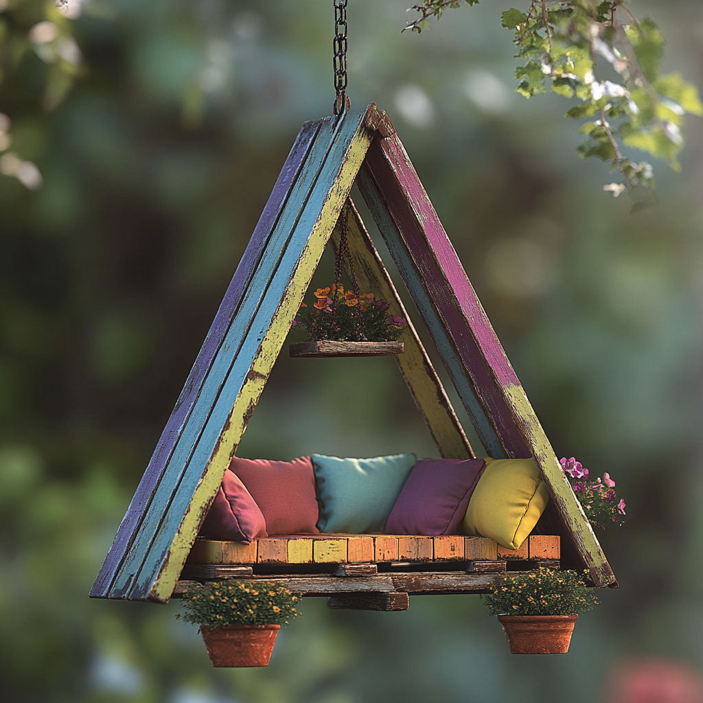 Pallet Hut Rainbow Rest WN0412044CL Christmas Ornament