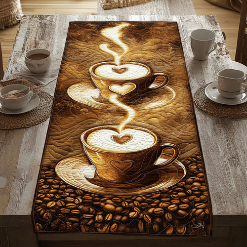 Hot Latte WJ2803035CL Quilted Table Runner
