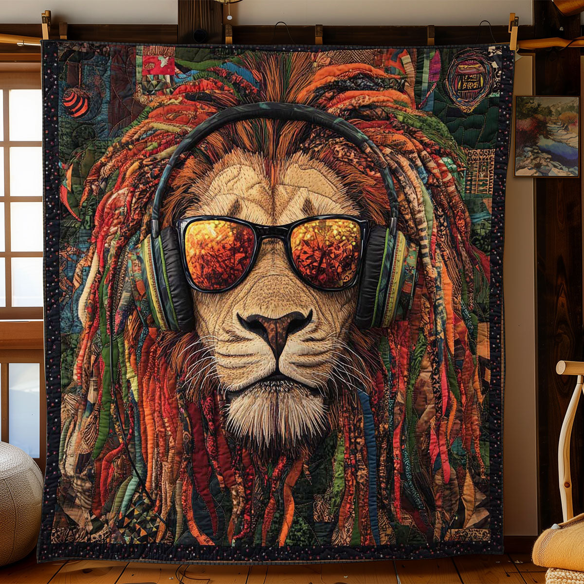 African Lion Groove WN2402009CL Quilt