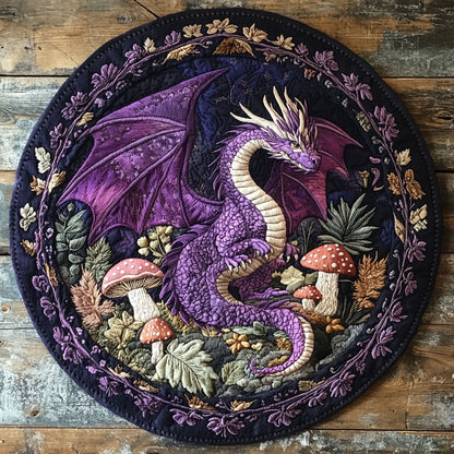Dragon Scales WN0506023CL Quilted Round Mat