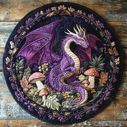 Dragon Scales WN0506023CL Quilted Round Mat