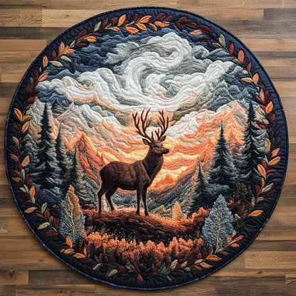 Deerfall WN0705016CL Quilted Round Mat