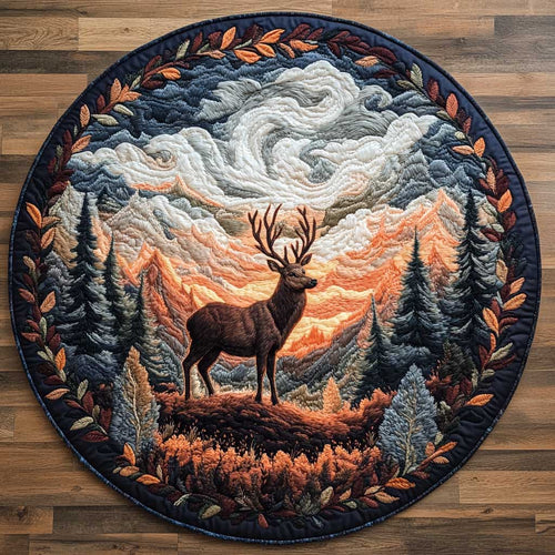 Deerfall WN0705016CL Quilted Round Mat