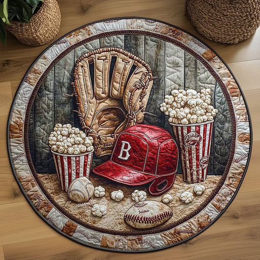 Baseball Dreams WN2305017CL Quilted Round Mat