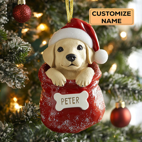 Labrador Christmas Joy CW0412025CL Personalized Christmas Ornament