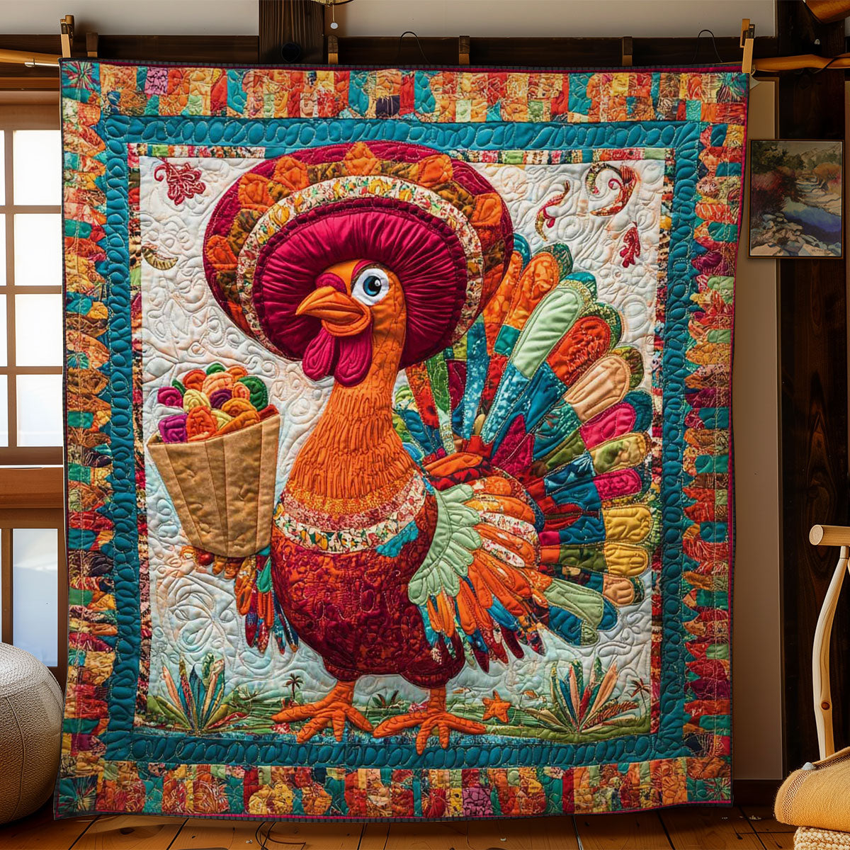 Turkey Mexican WN1001013CL Quilt