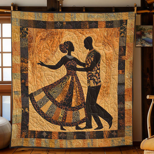 Dancing African Couple WN0703066CL Quilt