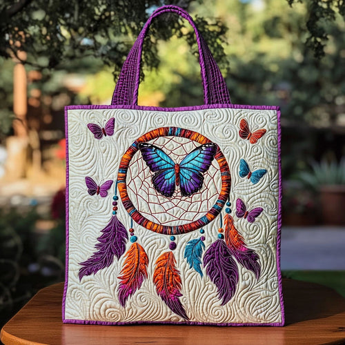 Dreamcatcher Butterfly QA0412008CL Quilted Tote Bag