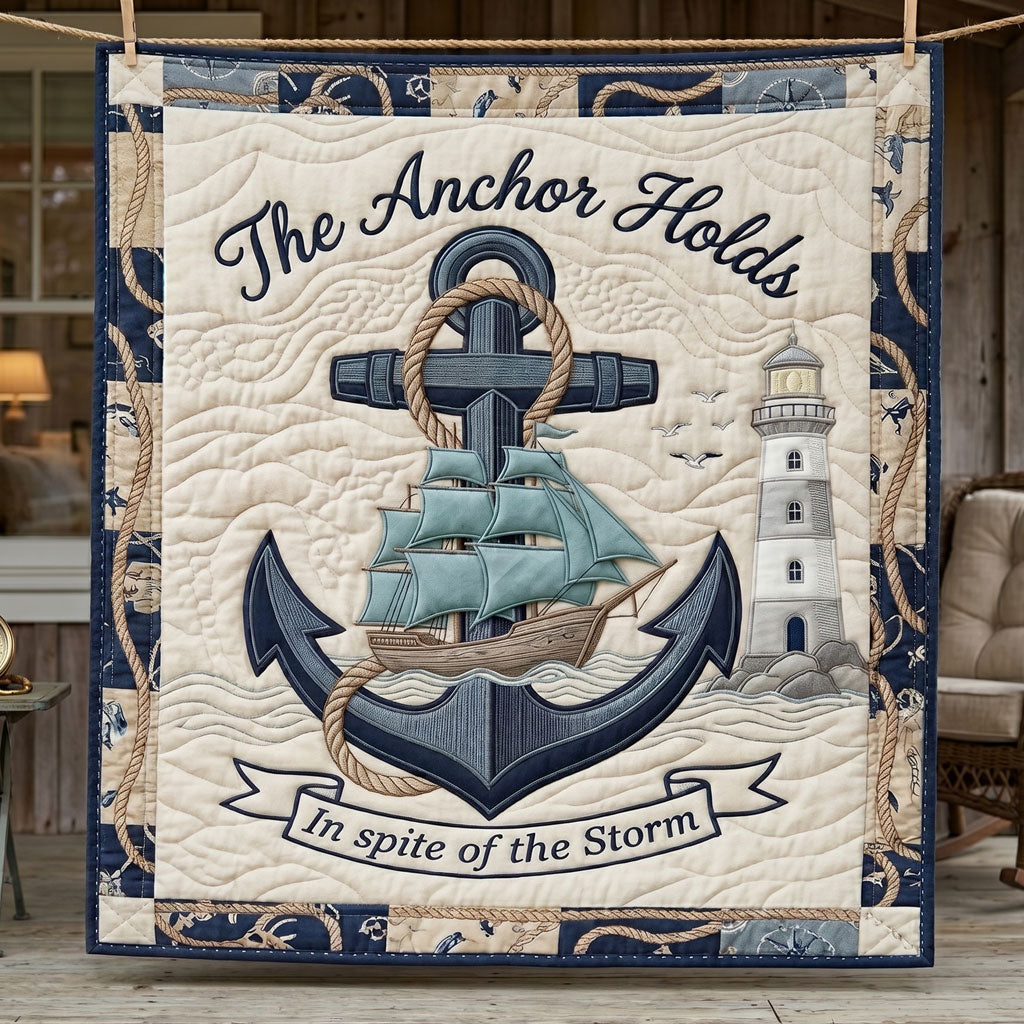 Anchor Of Hope Nautical WN2904001CL Quilt