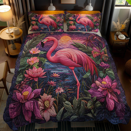 Jungle Flamingo WN1701138CL Duvet Cover Set