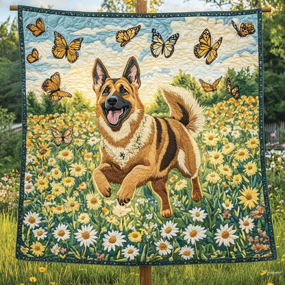 Joyful German Shepherd WN0303005CL Quilt