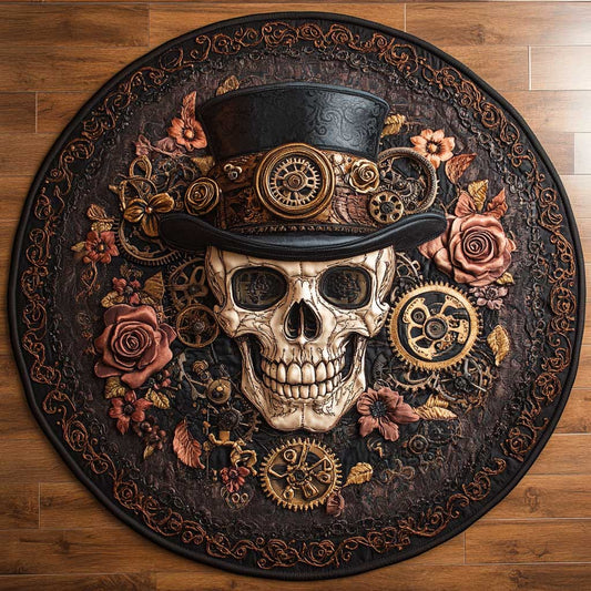 Gothic Skull WN1005029CL Quilted Round Mat