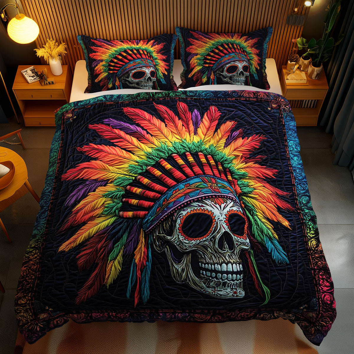 Tribal Skull WN0702104CL Duvet Cover Set