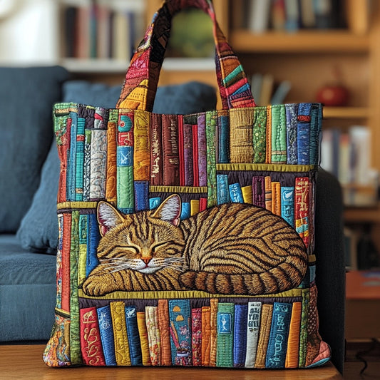 Literary Nap XR1111007CL Quilted Tote Bag