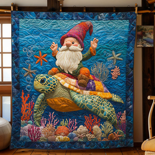 Colorful Turtle Gnome WN0901042CL Quilt