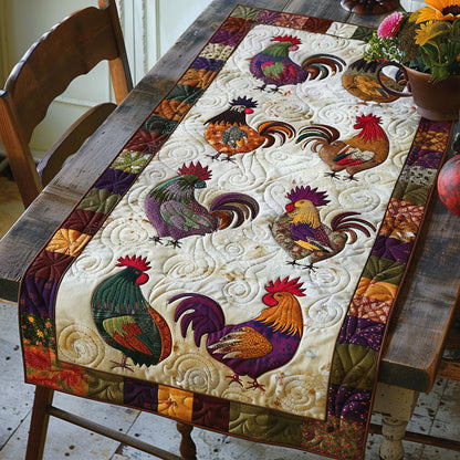 Chicken Lover CP2105021CL Quilted Table Runner