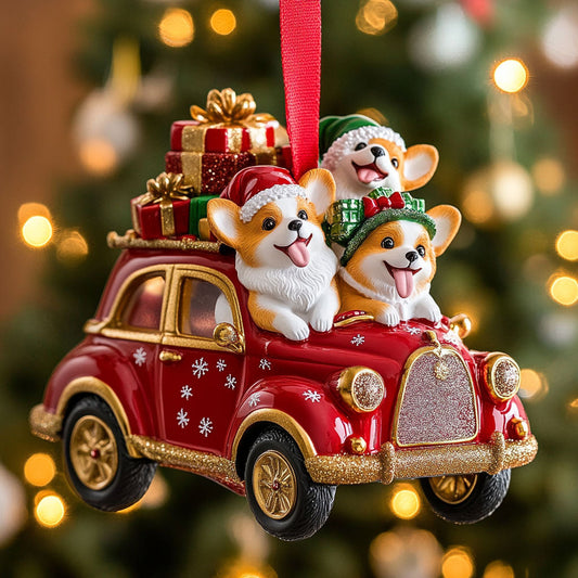 Corgi Cheer CW1410028CL Christmas Ornament
