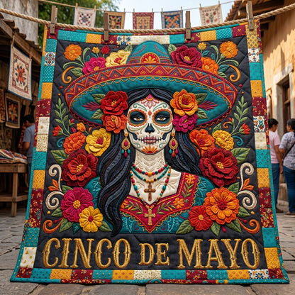 Fiesta Skull Lady WN1804008CL Quilt
