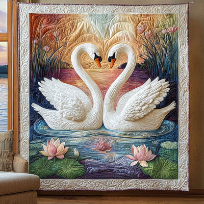 Swan Couple QA1201049CL Quilt