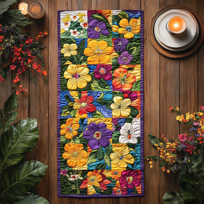 Colorful Garden CW1301167CL Quilted Table Runner