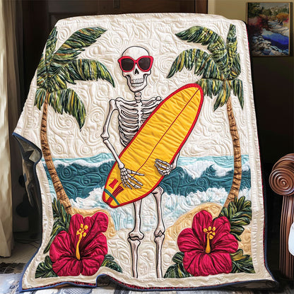 Surfing Skeleton WP0201054CL Quilt