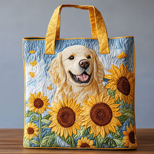 Blooming Golden Joy CW2309001CL Quilted Tote Bag