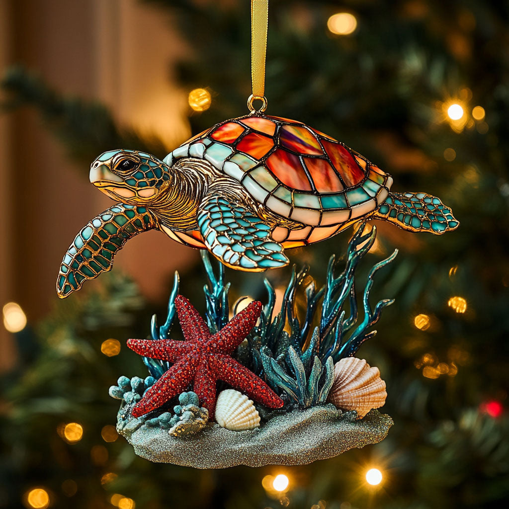 Christmas Turtle Grace CW2010036CL Christmas Ornament
