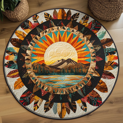 Sacred Sun WJ3006041CL Quilted Round Mat