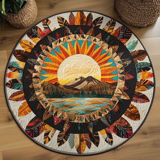 Sacred Sun WJ3006041CL Quilted Round Mat
