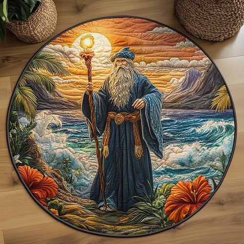 Island Sorcerer Sunset WJ0207026CL Quilted Round Mat