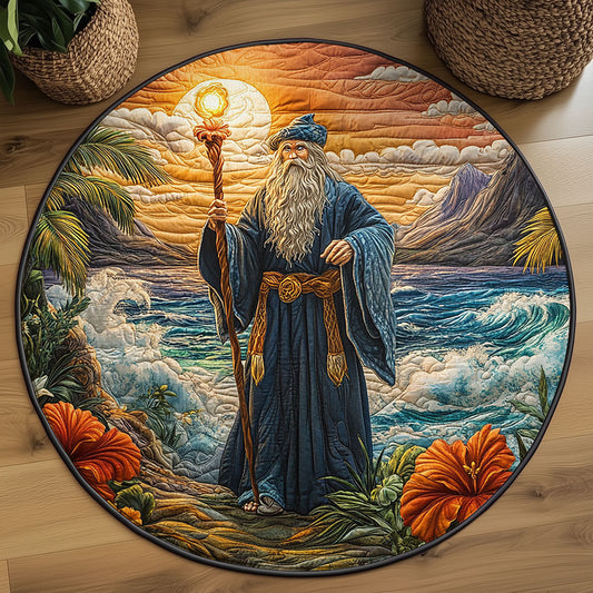 Island Sorcerer Sunset WJ0207026CL Quilted Round Mat